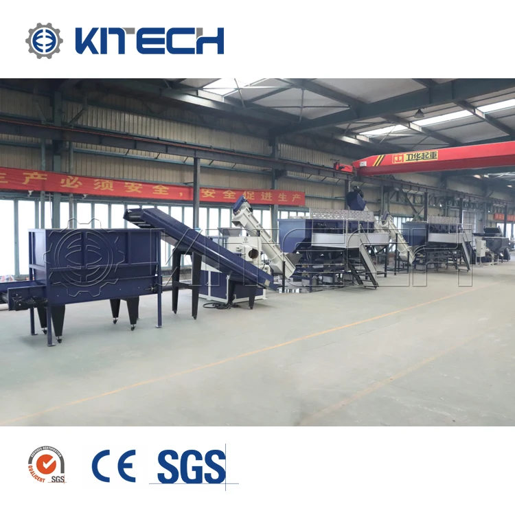 Automatic High Capacity PP PE HDPE LDPE 100% Recycled Plastic Booble Bag Film Recycling Machine Line