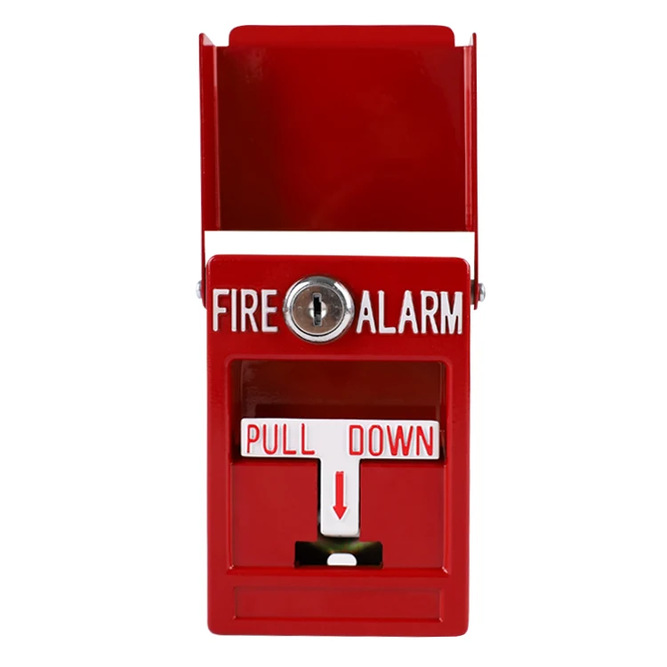 Metal Construction Manual Call Point with Key fire alarm system accessory Fire Alarm Pull Station with good quality