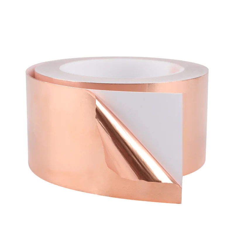 Factory Wholesale Self-Adhesive Single-Sided Conductive Copper Foil Tape High Temperature Radiation Resistant Tape
