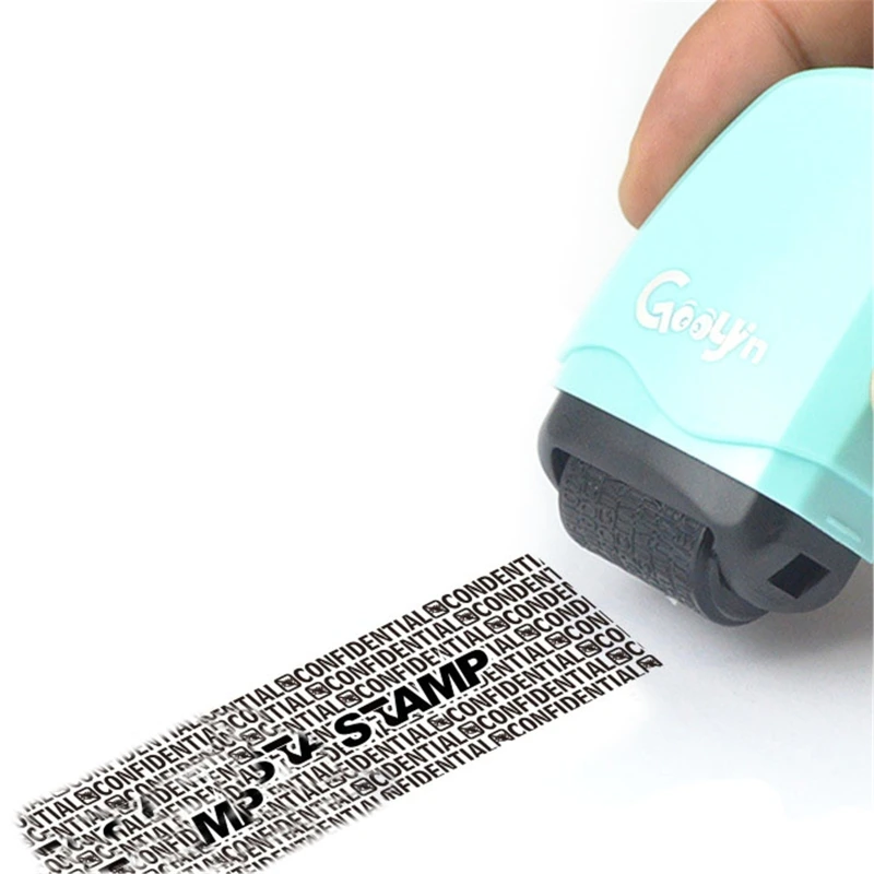 Stamp Seal Roller Theft Protection Code Guard Your ID Confidentiality Package Private Information Confidential Seal