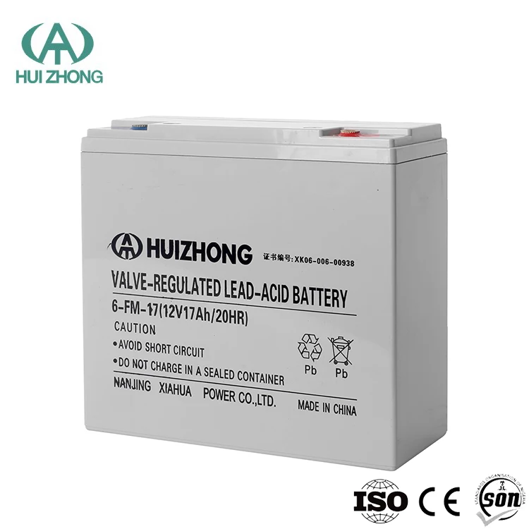 Deep Cycle 12V 17Ah Rechargeable Sealed AGM GEL Lead Acid Battery for street light