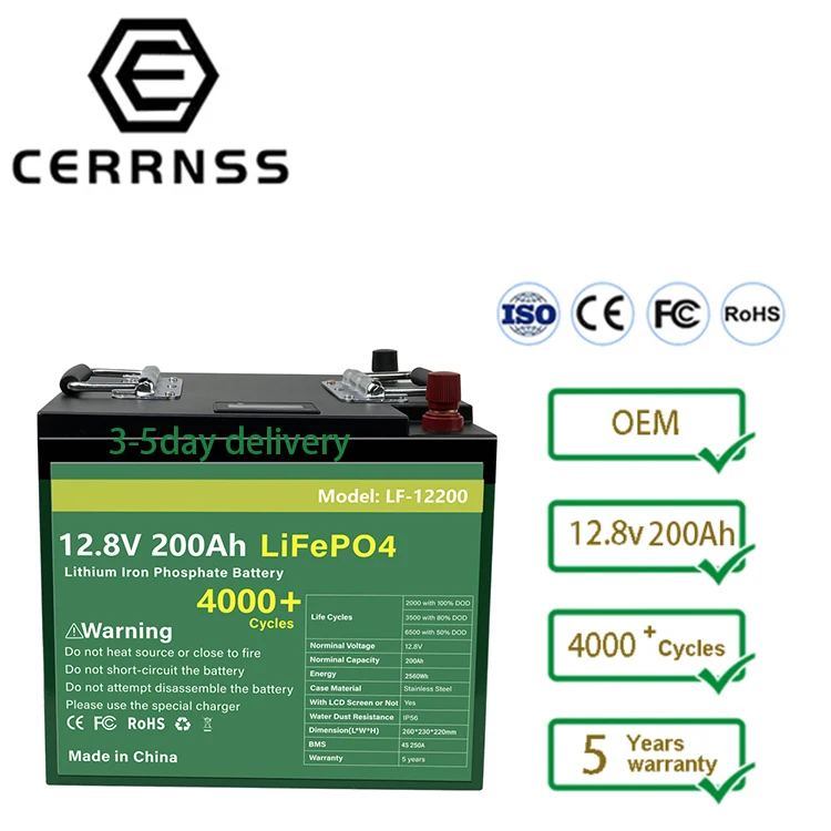 Manufacture rechargeable LFP 12v 24v 48v 50ah 100ah 12ah 200ah Lifepo4 Lithium Ion Battery Pack