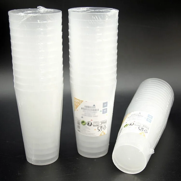 16 унций, свадебная прозрачная многоразовая полипропиленовая пластиковая чашка с индивидуальным логотипом, необычная матовая пластиковая чашка для вечеринок, аксессуары