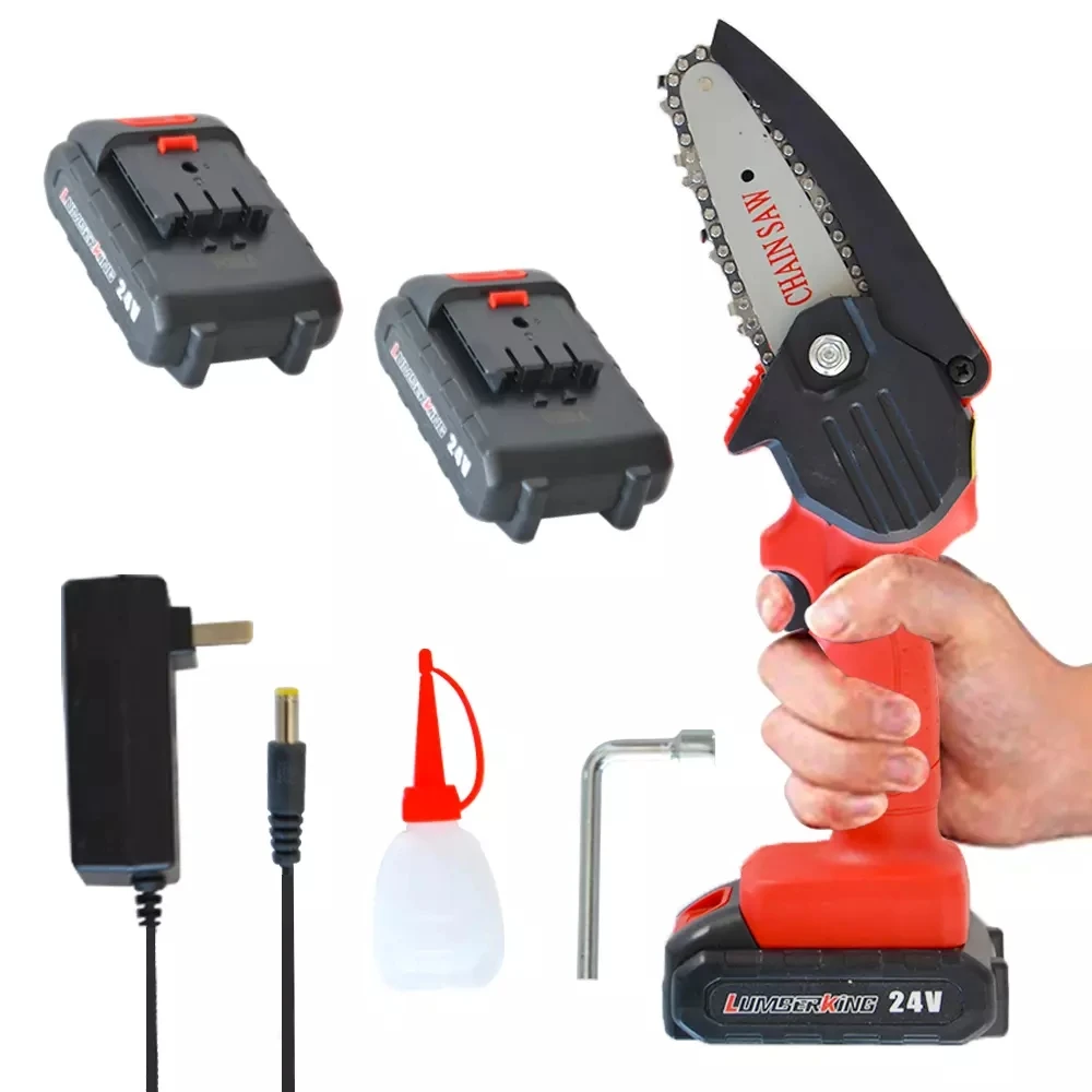 Лидер продаж, Электрическая цепная пила одной рукой, мини-пила для обрезки, 550 Вт, бензопилы, Электрическая цепная пила для дерева, беспроводная бесщеточная