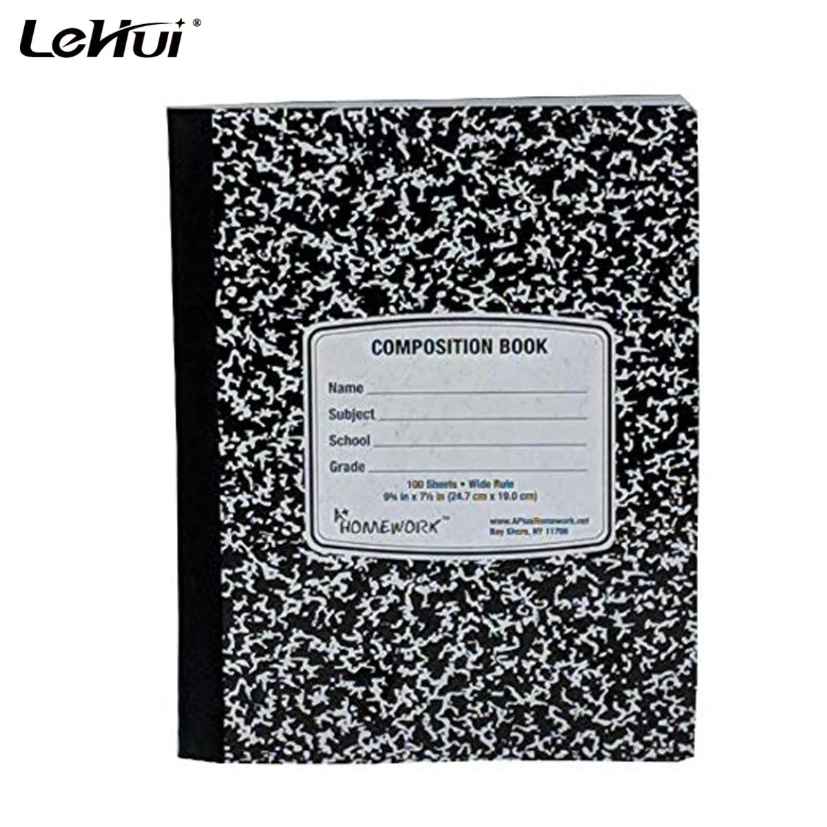 Lehui stationary1 Black 1 Red 1 Green 1 Blue 1 Yellow 100 Sheet Composition Notebooks  5 Wide Ruled Composition Notebooks for Sc