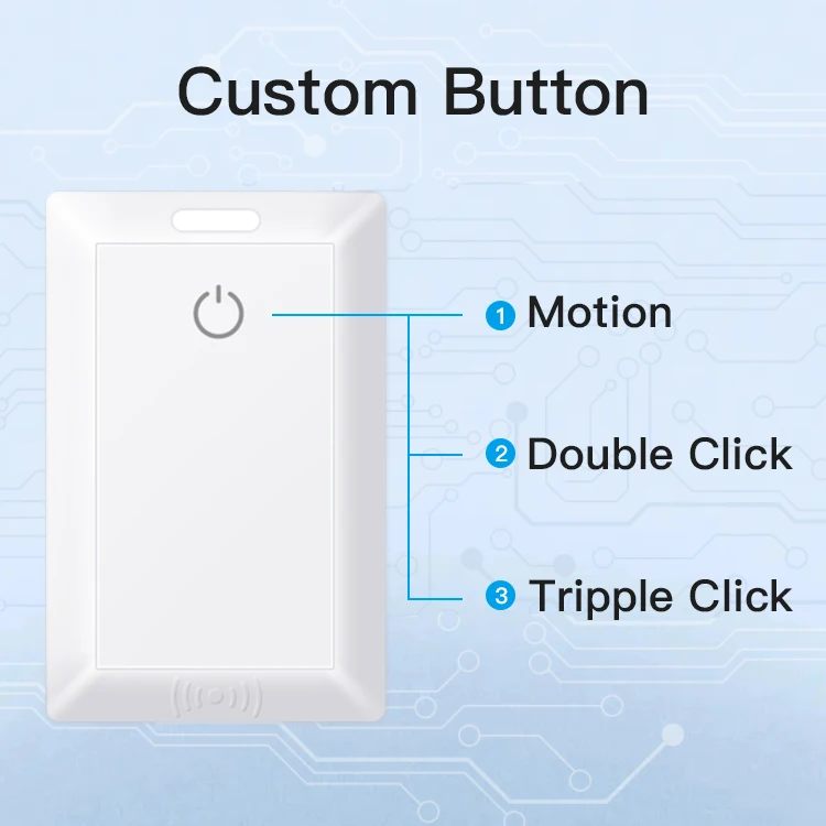 Wearable iBeacon Eddystone 3-axis Accelerometer BLE5.2 Beacon Card Type NFC 05B Unique Mac Address Beacon