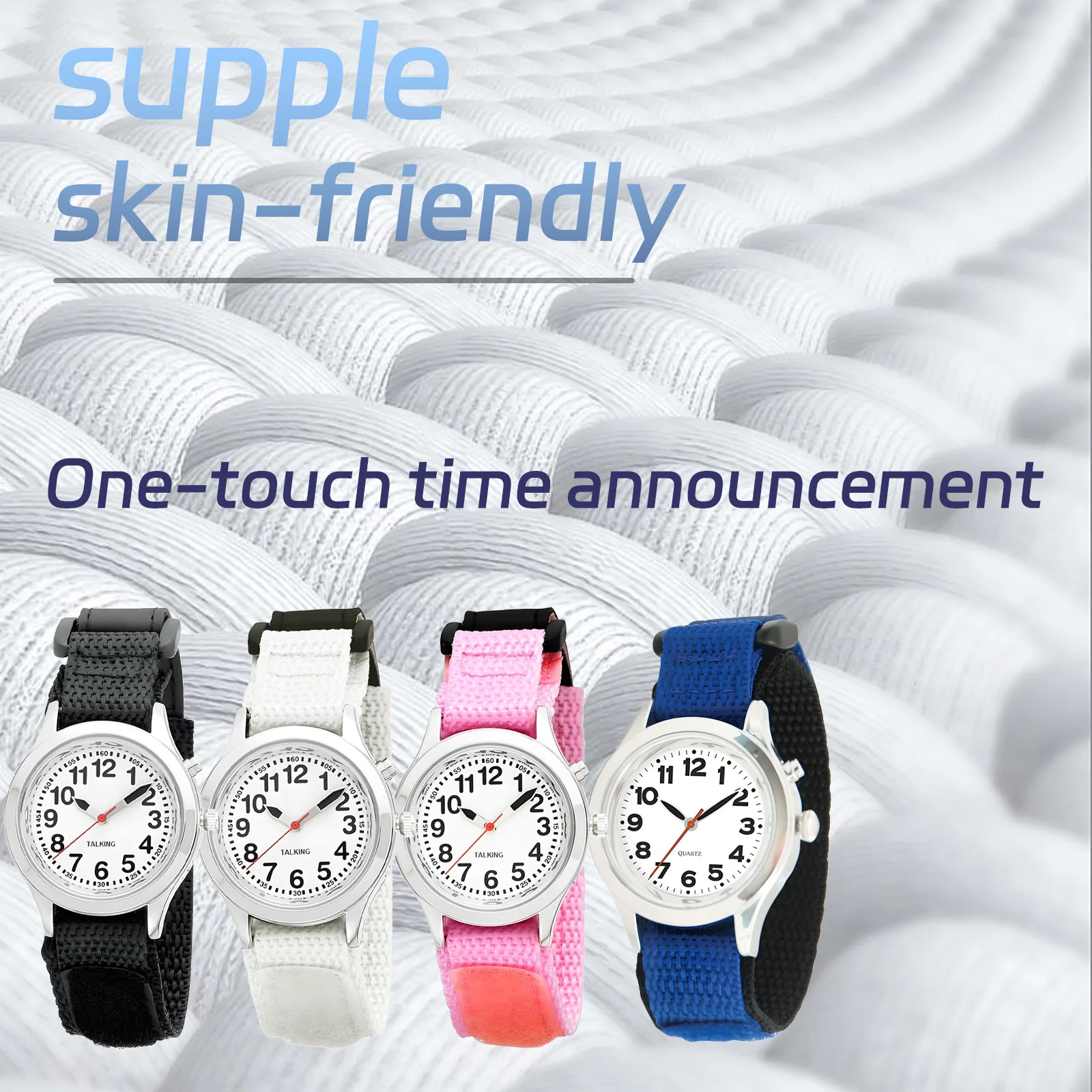 Girls Talking Wrist Watch with clear and loud voice for Visually impaired, Blind or Elder People