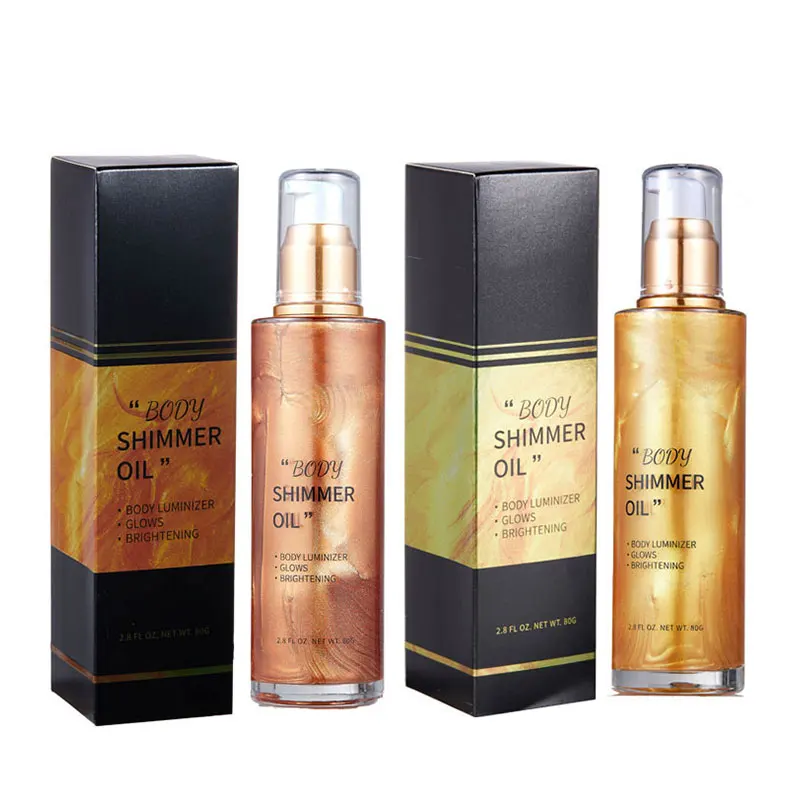 2021 New Arrival All Sorts Of Color Born To Glow Liquid Luminizer Face Body Glow Highlighter Shimmer Oil