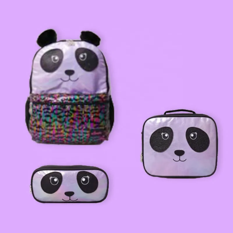 Primary Cartoon Cute Unicorn Teenage Girls Pen Bag Lunch Box School Bags Kids Backpack Sets