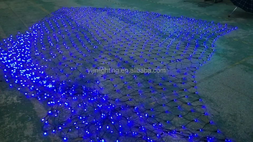 Customized 2x2M 3x3M/6x4/8*10M LED Net Mesh Fairy String Light Garland Ceiling Curtain Christmas Fairy Light Wedding Light Net