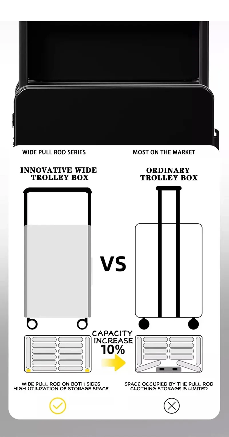 Suitcase Luggage Trolley Spinner Luggage Outdoor Large Capacity Travel Password Suitcase Universal Wheel Carry on & Travel Bags