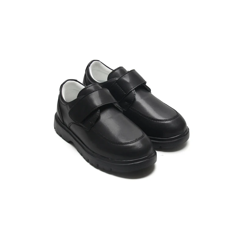 Babyhappy Classic Leather Shoes British Style Children Wedding Party School Performance Student Black Shoes For Kids Boys