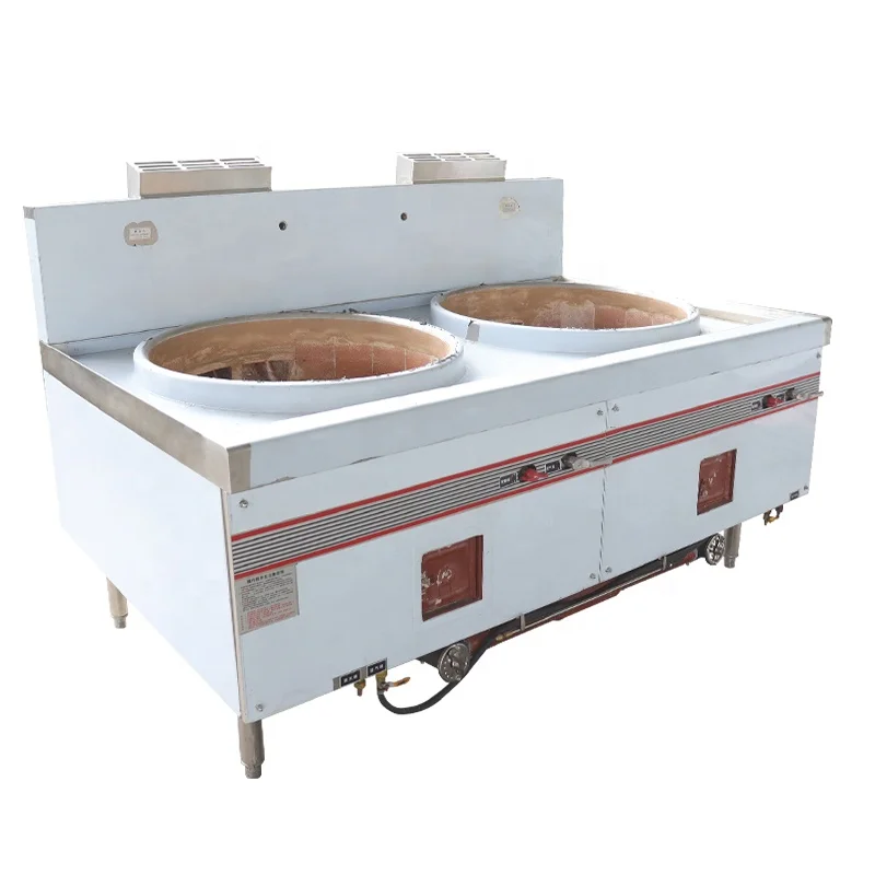 Heavy Duty Chinese Wok Burner Stand 2 Burner Commercial Gas Stove For Restaurants