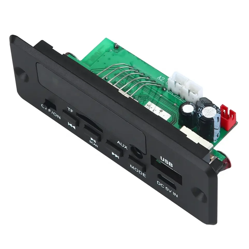 With power amplifier 2 * 3w lossless car mp3 decoder board audio decoder board module receiving module 12V