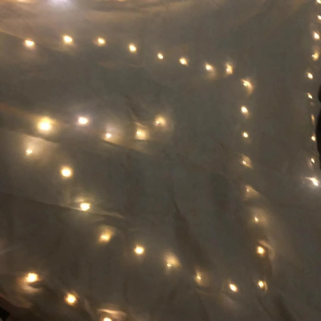 Sun Shade Sail Canopy with LED Lights