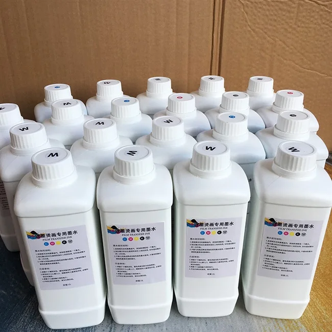 Best Quality Dtf Ink CMYK & White Pigment Ink Water Based Textile Ink for Dtf Direct to Garment Printer