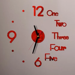 Acrylic Digital 3D Wall Clock DIY Frameless Mute Clock Mirror Surface Roman Numerals Sticker Clock for Home Office