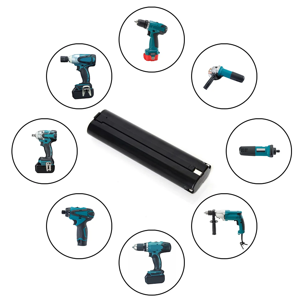 Ennotool Ni-MH 9.6V 2000mAh Rechargeable Power Tool Batteries Replacement for Makita  191681-2 632007-4