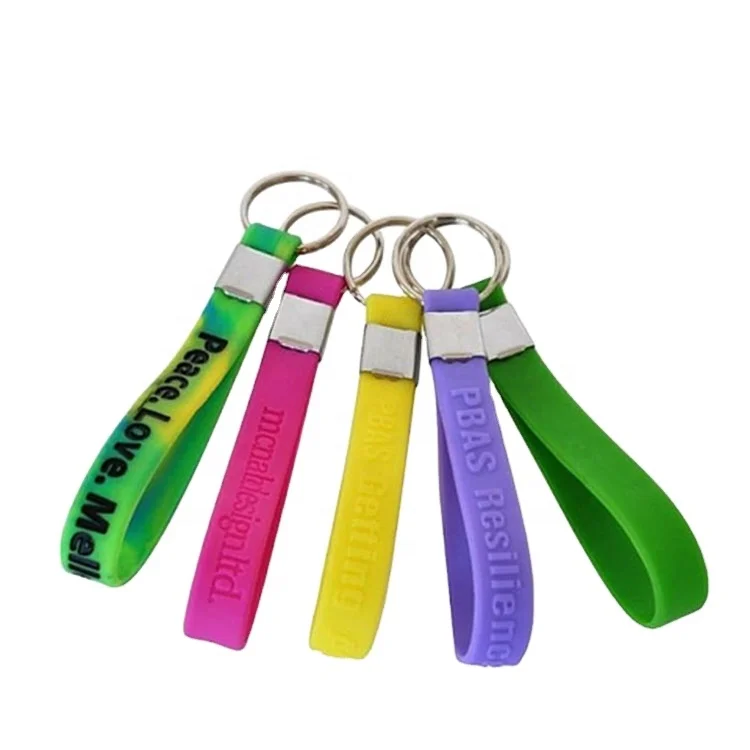 free design cheap silicone keychain ,silicone key ring, silicone key holder