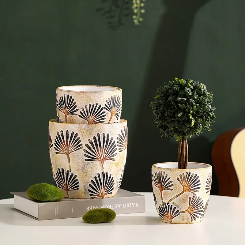 New arrival modern home garden decoration clay pot indoor ceramic succulent planters terracotta pots for plants.JPG