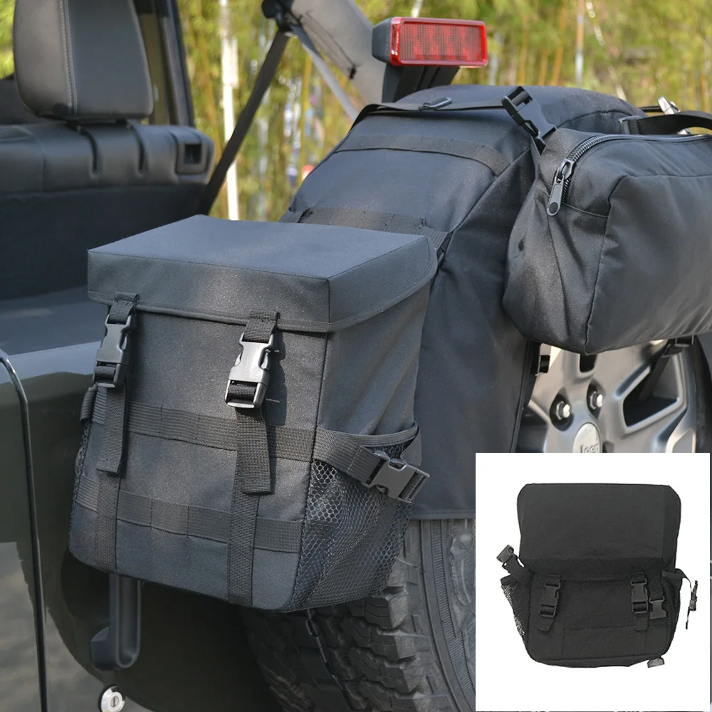 Cartaoo Spare Tire Cover Backpack Cargo Storage Bag Organizer for Jeep Wrangler JK
