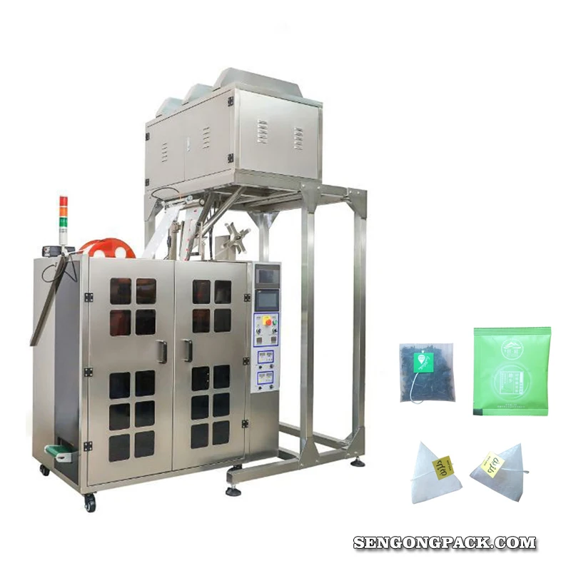 C28DX automatic seal corn fiber black  tea bag packaging machine