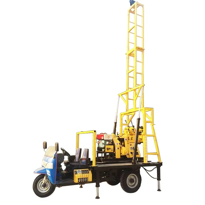 200m depth Bore Well Drilling Machine Price/with mud pump or air compressor