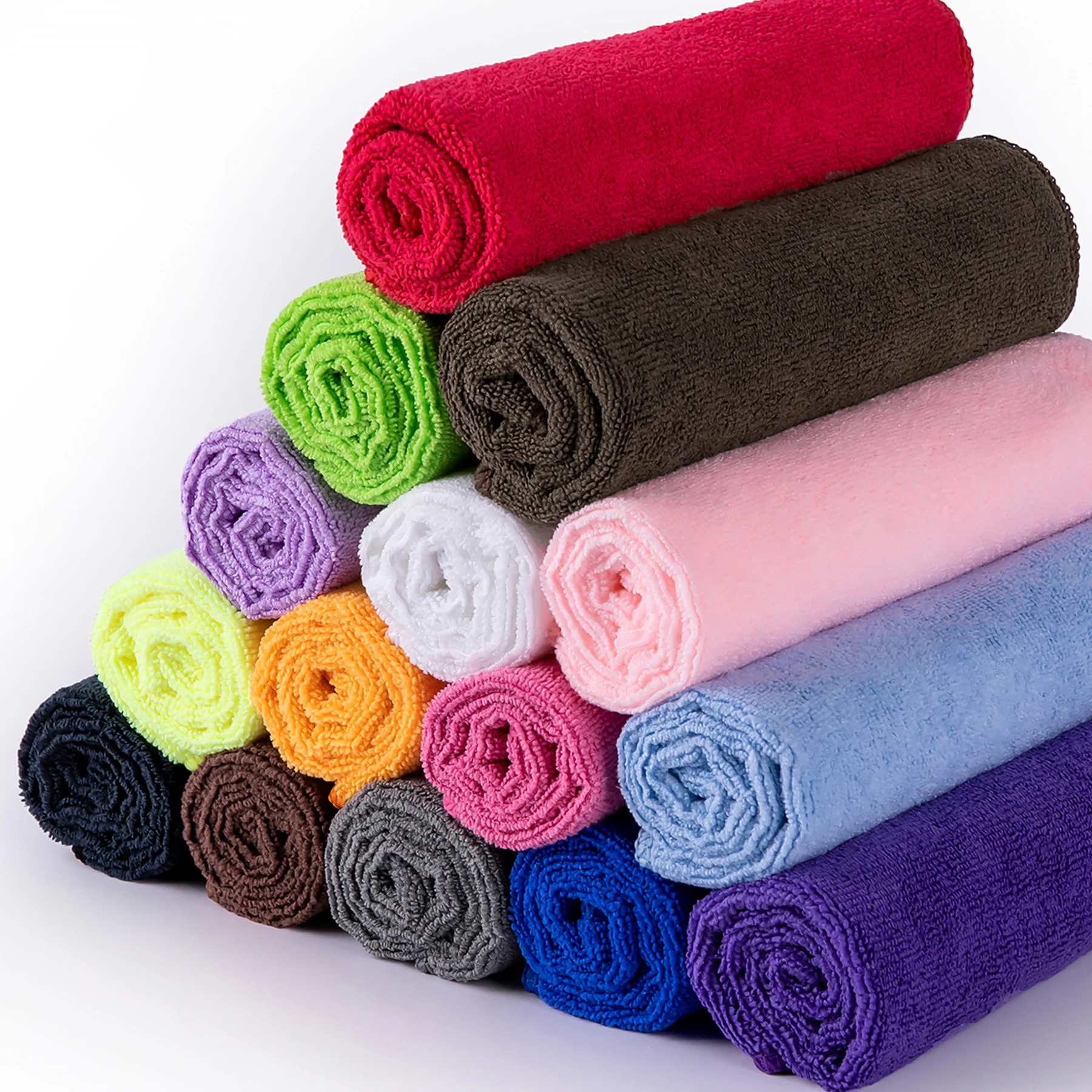 Eco-Friendly Microfiber Kitchen Towel 300gsm Absorbent Bamboo Fiber Cleaning Cloths for Home Appliances Dish Use