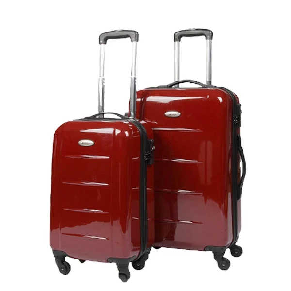 Ladies fashion pure PC luggage bag travel trolley