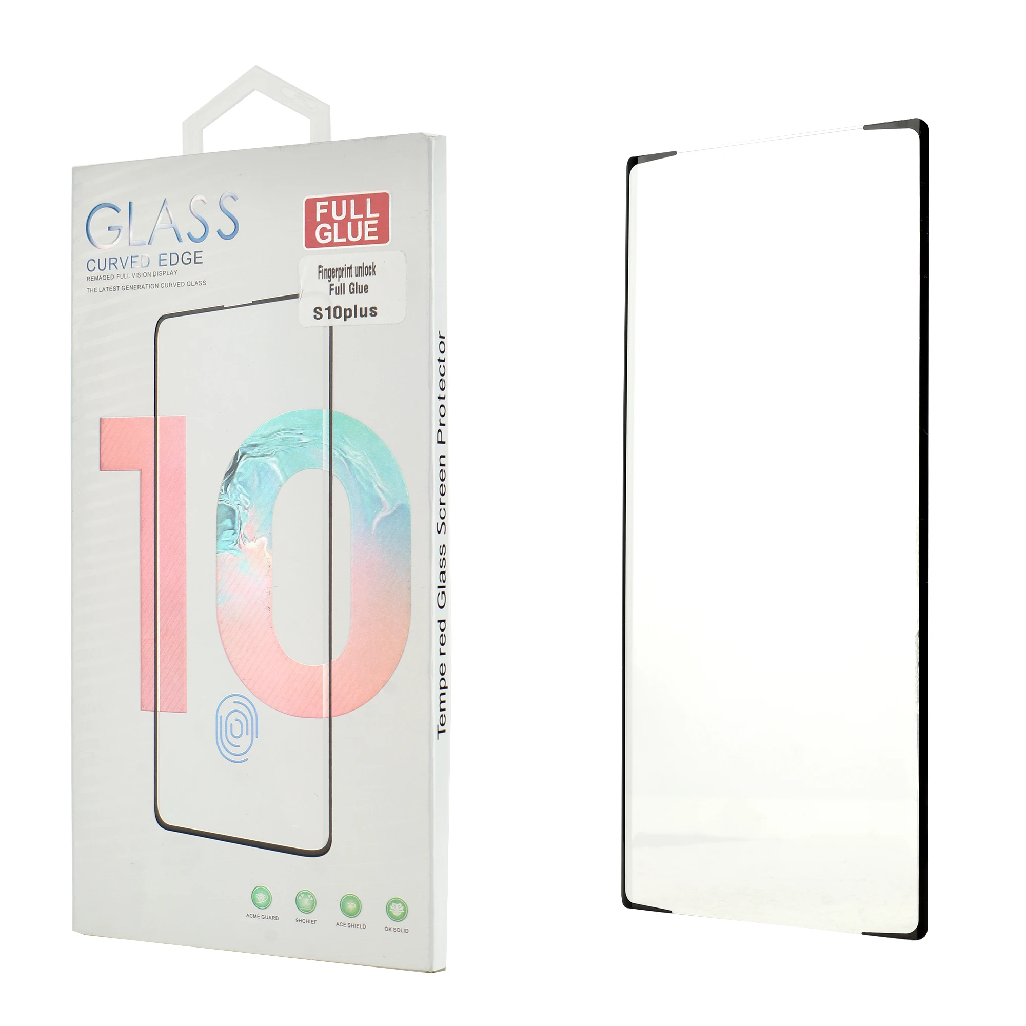 Screen Protector Glass for Samsung S10 / S20 ULTRA 3D Curved Tempered Glass Easy Installation with Fingerprint Unlock Case