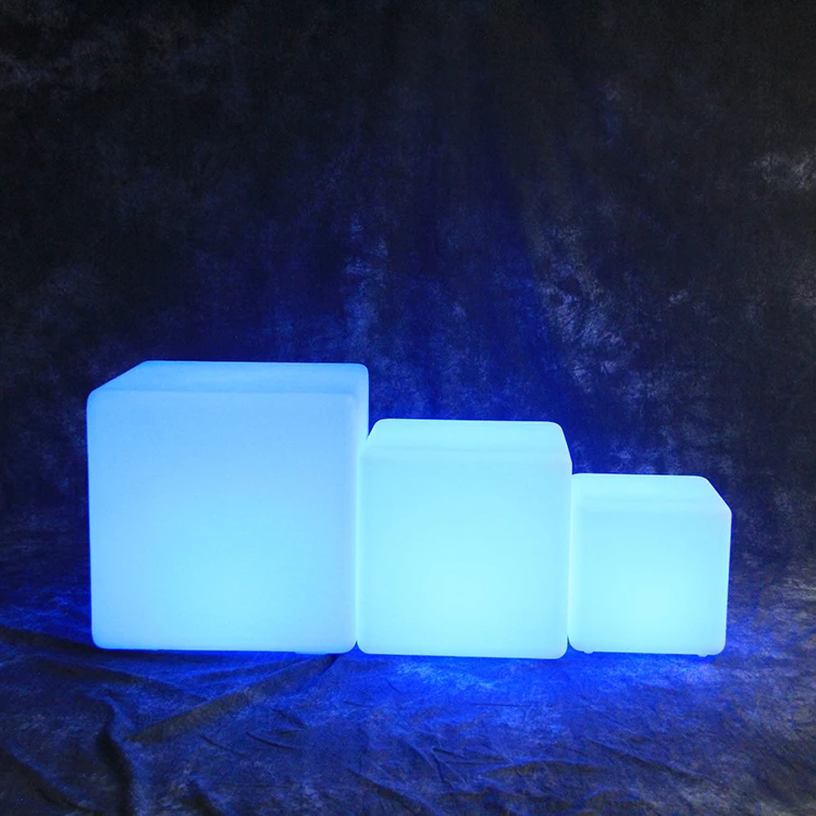 Waterproof Ip 68 Lounge Chair Illuminated Furniture Led Cube Table