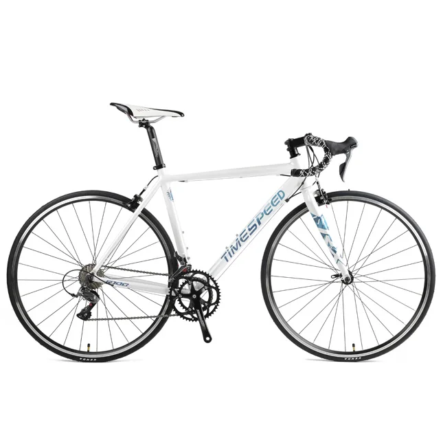 Very beautiful white alloy road bike, suitable for outdoor sports, safe and durable