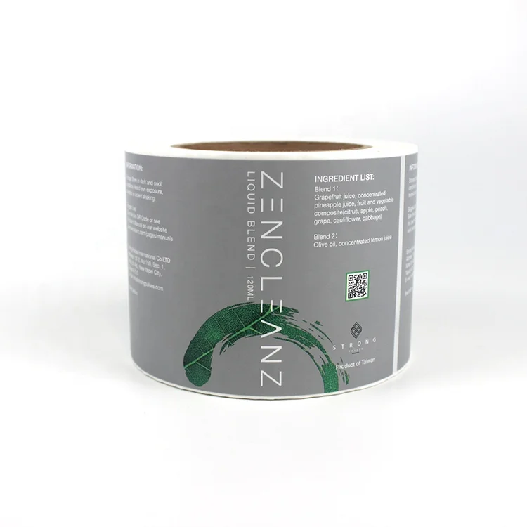 Custom Self adhesive Label Food Label Sticker Oral Liquid Bottle Label Health Care Bottle Sticker Plastic Vinyl Sticker