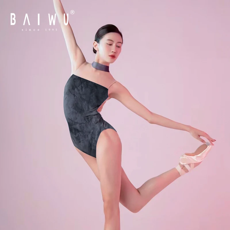 121141015 Baiwu Wholesale  Ballet  Bodysuit  Gymnastic Dance Leotard for women