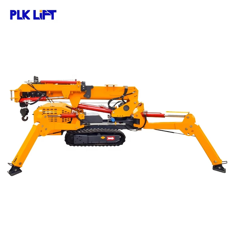 Wireless Control 10t 12t 14t  Electric Diesel Hydraulic Spider Crane