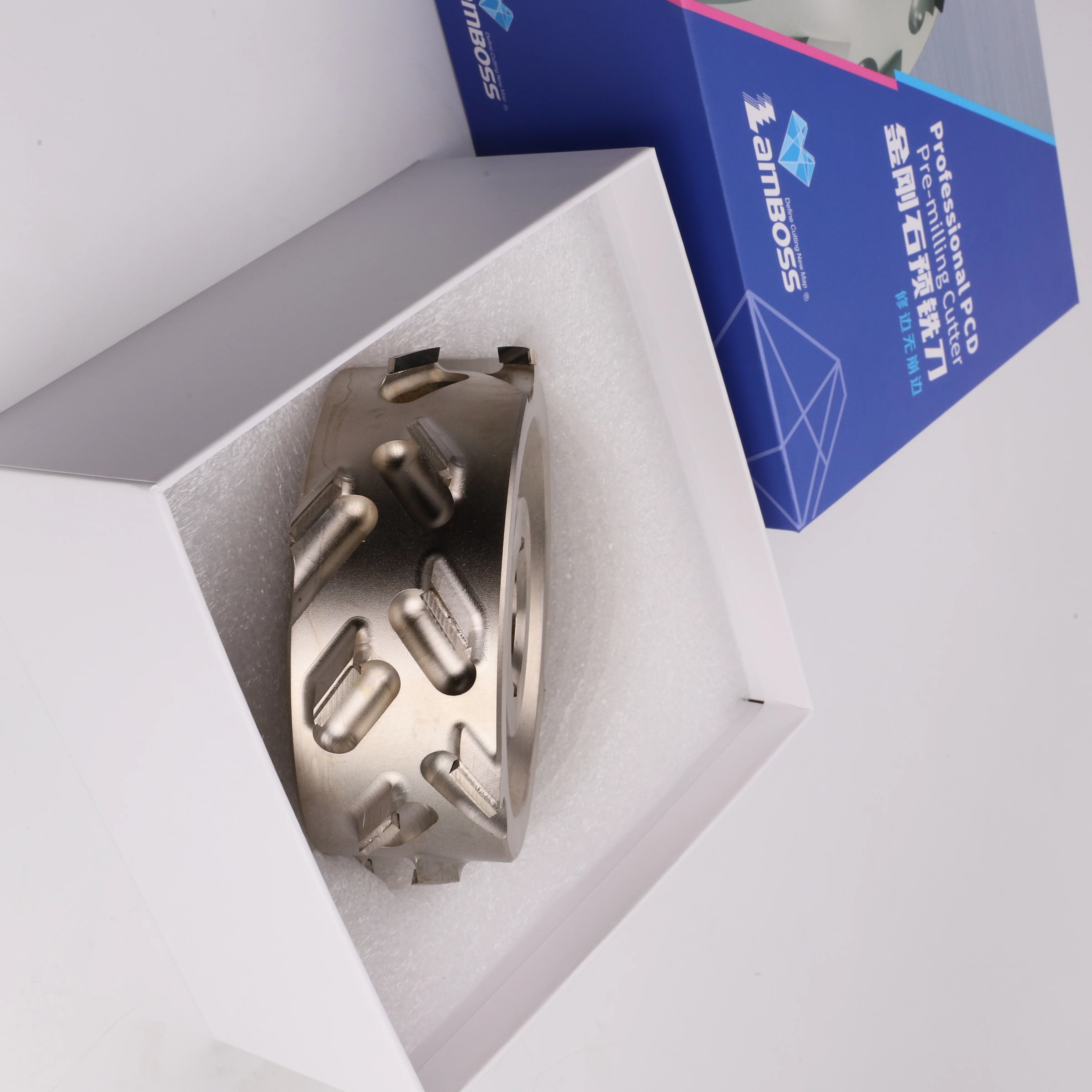 Diamond Cutter Edge Banding Spiral PCD Milling Cutter For Wood Banding Machine