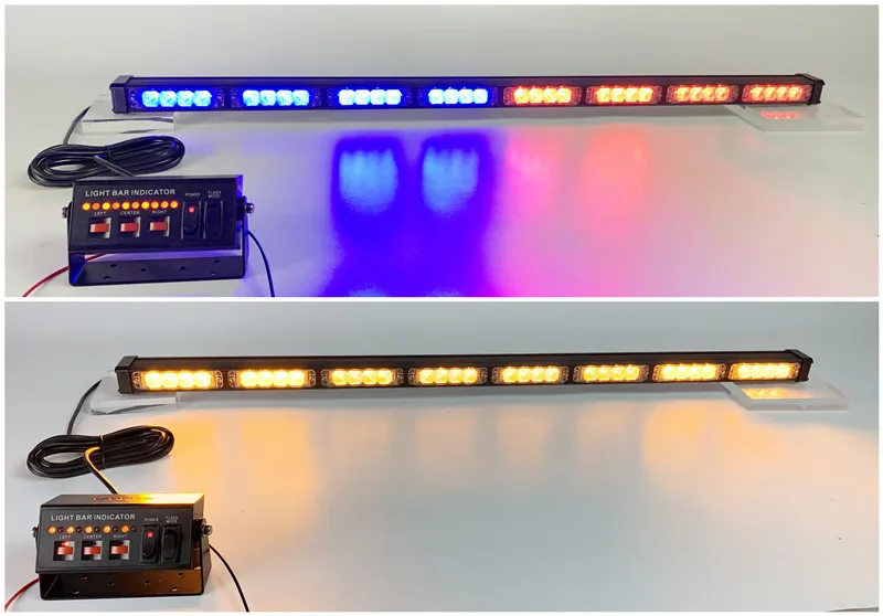 Дорожный направленный красный белый мигающий светодиодный светильник на крышу автомобиля 32 Вт (SL244)