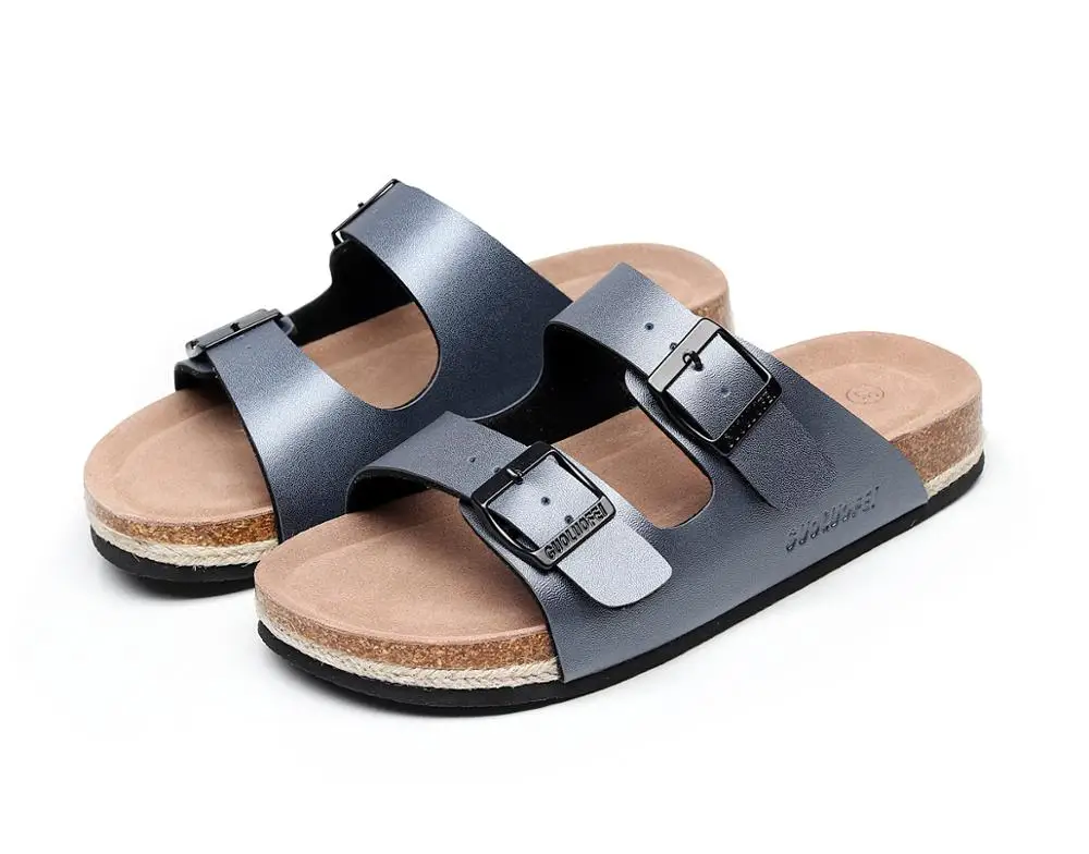 
Cork-soled Women slippers Fashion flat shoes Hot style slippers for women 