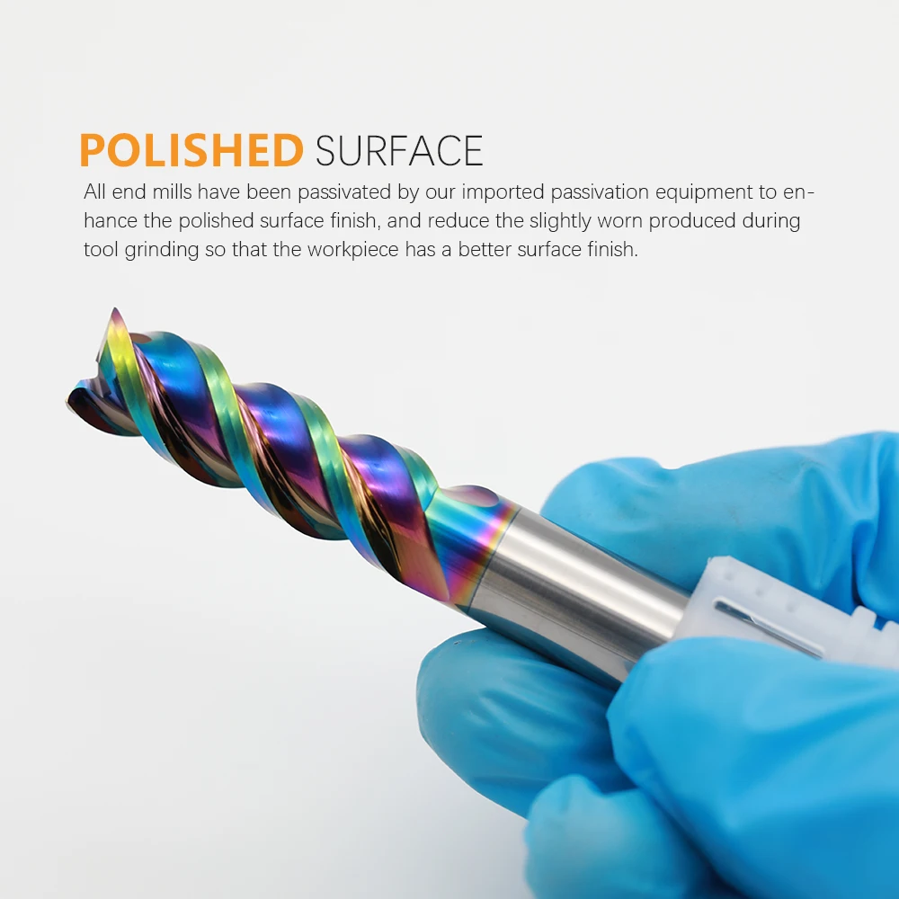 CNC machine carbide milling tool end mill aluminum router bits for hrc55 workpiece processing