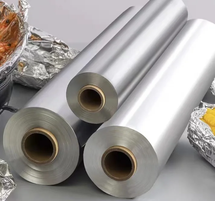 Hot sale food grade aluminium foil rolls for food packaging pape