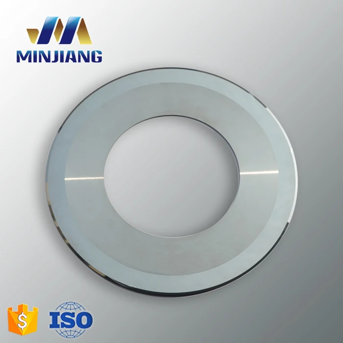 cemented tungsten carbide paper rotary air thin top tape circular round machine slitting knife