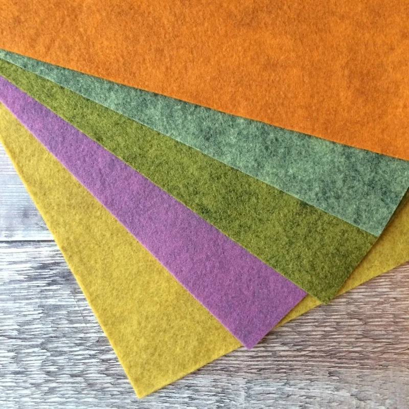 100%Polyester floor walls soundproof self-adhesive felt pad color size can be customzible