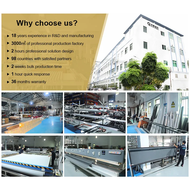 QINGYING custom make remote control window black out roller blinds