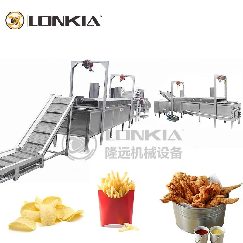 Best selling small scale french fries production line potato chips maker