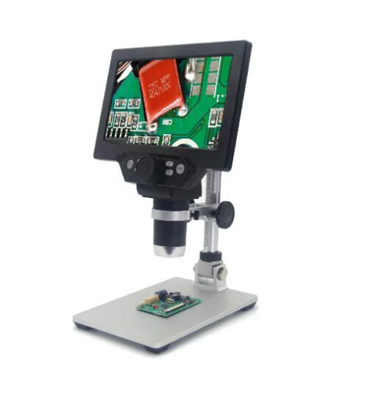 HOT sales HD 7 inch G1200 digital microscope 1200 times electron microscope mobile phone repair microscope