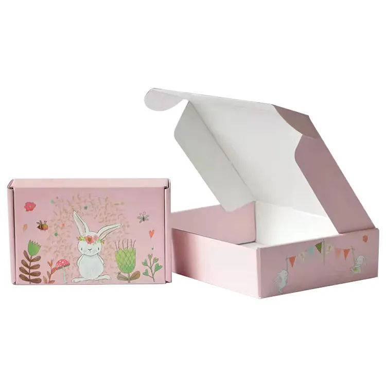 Custom Logo Printed Corrugated Cardboard Packing Mailing Boxes Wholesale Color Recycled Brown Shipping Paper Box