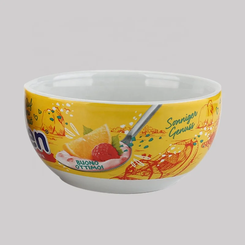 Custom logo 6inch stoneware dinner rice soup ceramic bowls for restaurant