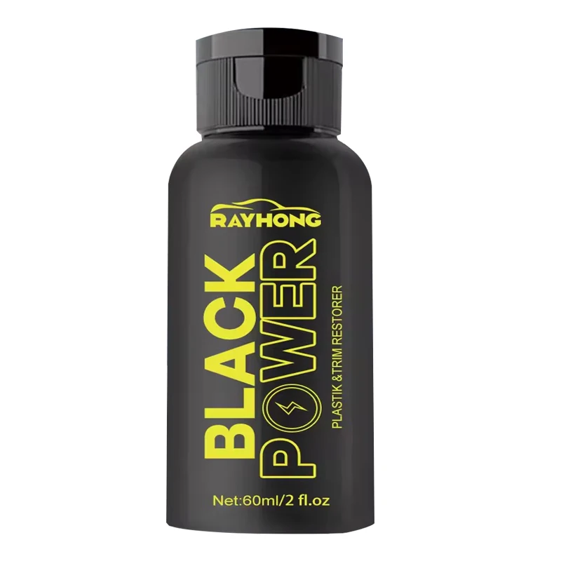 Rayhong Black Power Plastic Trim Restorer Car Dash Board Engine Cover Instrument Panel Body Refurbishing Agent
