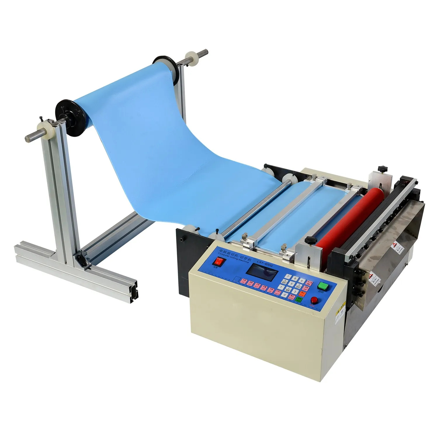 Automatic Wide Leather Tape Cutting Machine for PVC EVA EPE film Plastic Paper Cutting with Cold Cutting