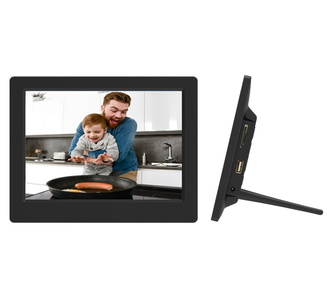 High Quality WiFi Photo Frame Digital Photo Frame 8 Inch Digitaler Bilderrahmen Build in 16 GB Clound 10 GB Share Photo Via App